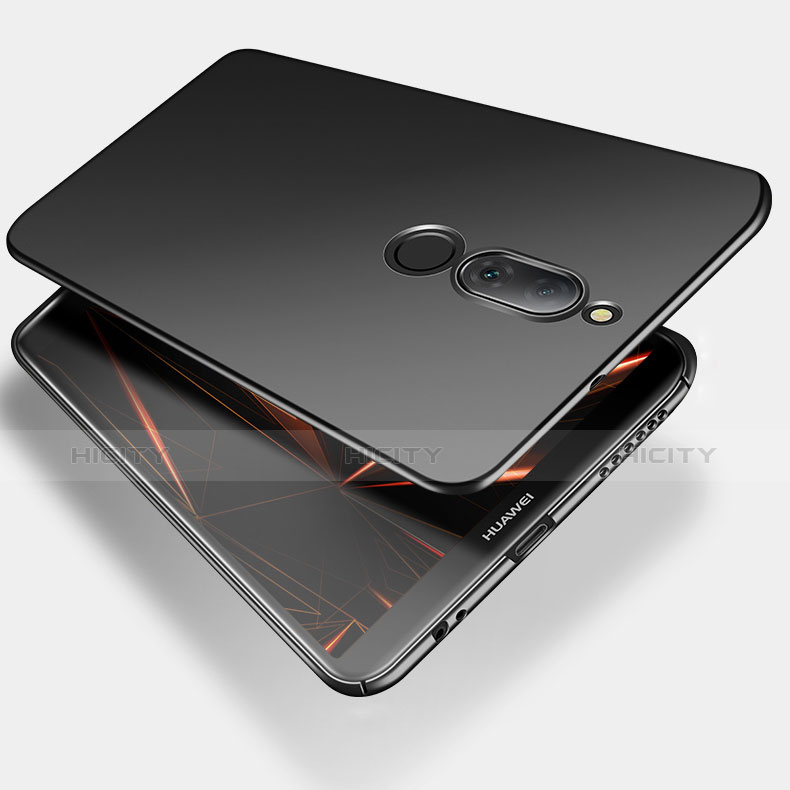 Handyhülle Hülle Kunststoff Schutzhülle Matt M04 für Huawei Rhone Schwarz groß