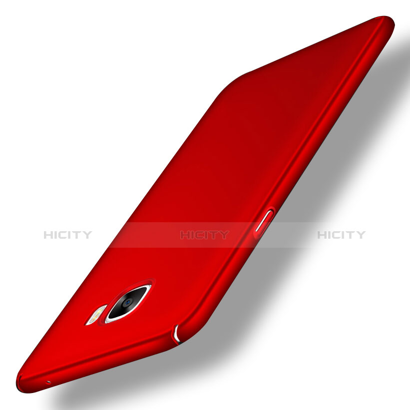 Handyhülle Hülle Kunststoff Schutzhülle Matt M04 für Samsung Galaxy C5 SM-C5000 Rot Plus