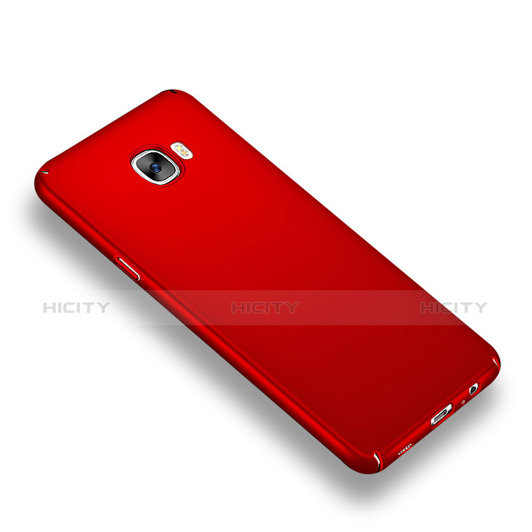 Handyhülle Hülle Kunststoff Schutzhülle Matt M04 für Samsung Galaxy C5 SM-C5000 Rot groß
