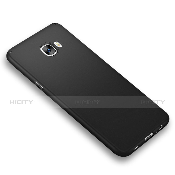 Handyhülle Hülle Kunststoff Schutzhülle Matt M04 für Samsung Galaxy C5 SM-C5000 Schwarz groß