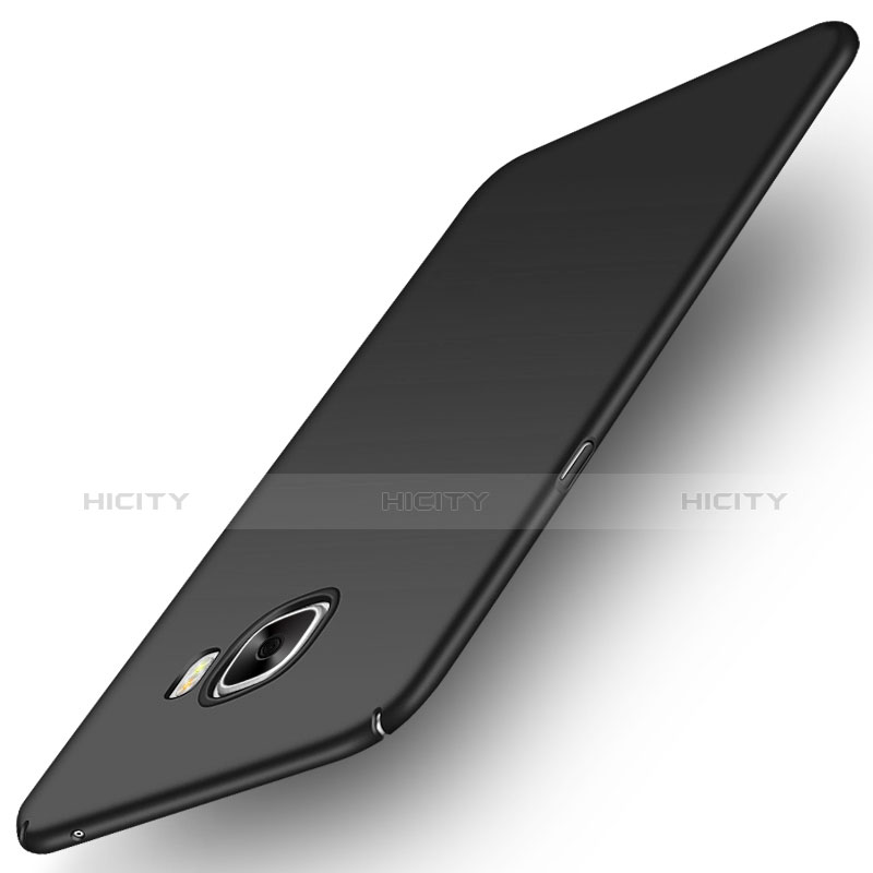 Handyhülle Hülle Kunststoff Schutzhülle Matt M04 für Samsung Galaxy C7 SM-C7000 Schwarz Plus