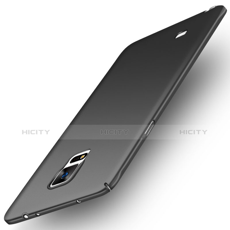 Handyhülle Hülle Kunststoff Schutzhülle Matt M04 für Samsung Galaxy Note 4 Duos N9100 Dual SIM Schwarz Plus