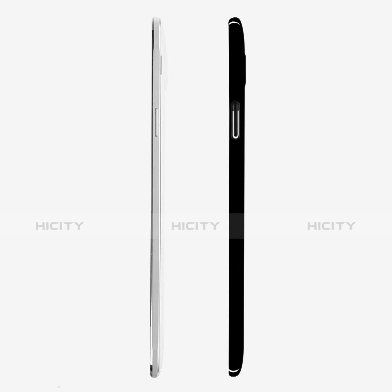 Handyhülle Hülle Kunststoff Schutzhülle Matt M04 für Samsung Galaxy Note 4 Duos N9100 Dual SIM Schwarz groß