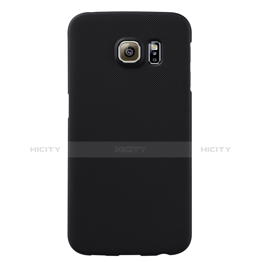 Handyhülle Hülle Kunststoff Schutzhülle Matt M04 für Samsung Galaxy S6 Edge SM-G925 Schwarz