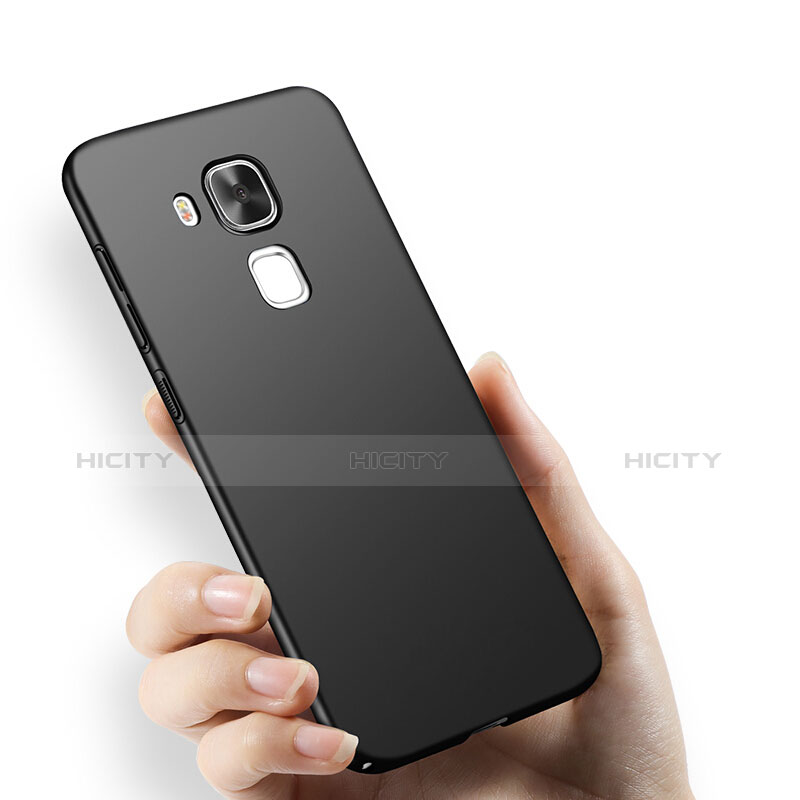 Handyhülle Hülle Kunststoff Schutzhülle Matt M05 für Huawei G9 Plus Schwarz groß