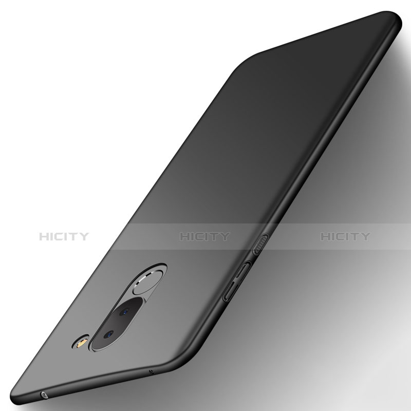 Handyhülle Hülle Kunststoff Schutzhülle Matt M05 für Huawei Honor 6X Schwarz groß