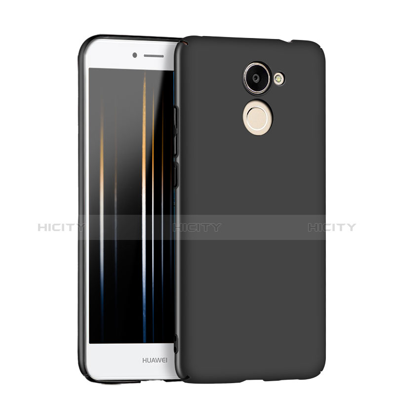 Handyhülle Hülle Kunststoff Schutzhülle Matt M05 für Huawei Y7 Prime Schwarz groß