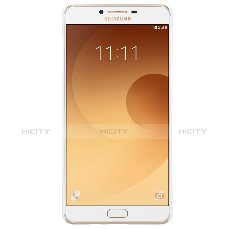 Handyhülle Hülle Kunststoff Schutzhülle Matt M05 für Samsung Galaxy C9 Pro C9000 Weiß groß