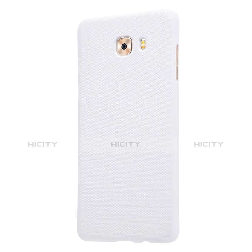 Handyhülle Hülle Kunststoff Schutzhülle Matt M05 für Samsung Galaxy C9 Pro C9000 Weiß groß