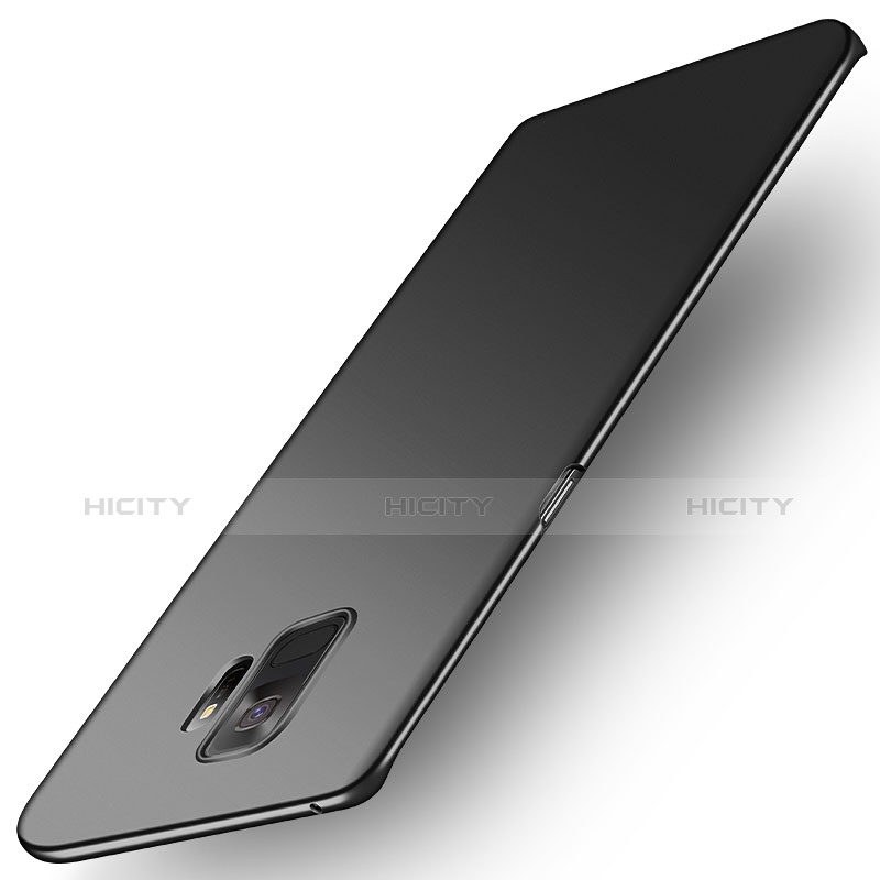 Handyhülle Hülle Kunststoff Schutzhülle Matt M05 für Samsung Galaxy S9 Schwarz groß