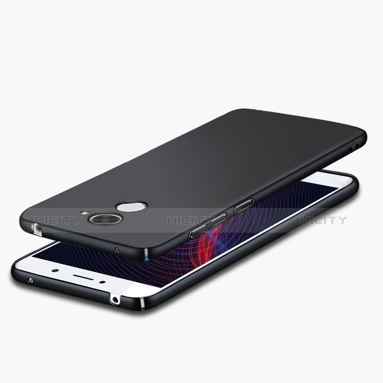 Handyhülle Hülle Kunststoff Schutzhülle Matt M06 für Huawei Enjoy 7 Plus Schwarz groß