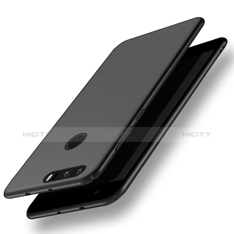 Handyhülle Hülle Kunststoff Schutzhülle Matt M06 für Huawei Honor 8 Schwarz groß