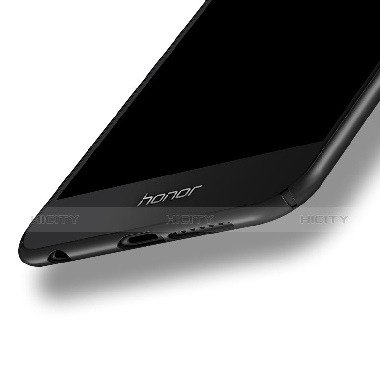 Handyhülle Hülle Kunststoff Schutzhülle Matt M06 für Huawei Honor 8 Schwarz groß