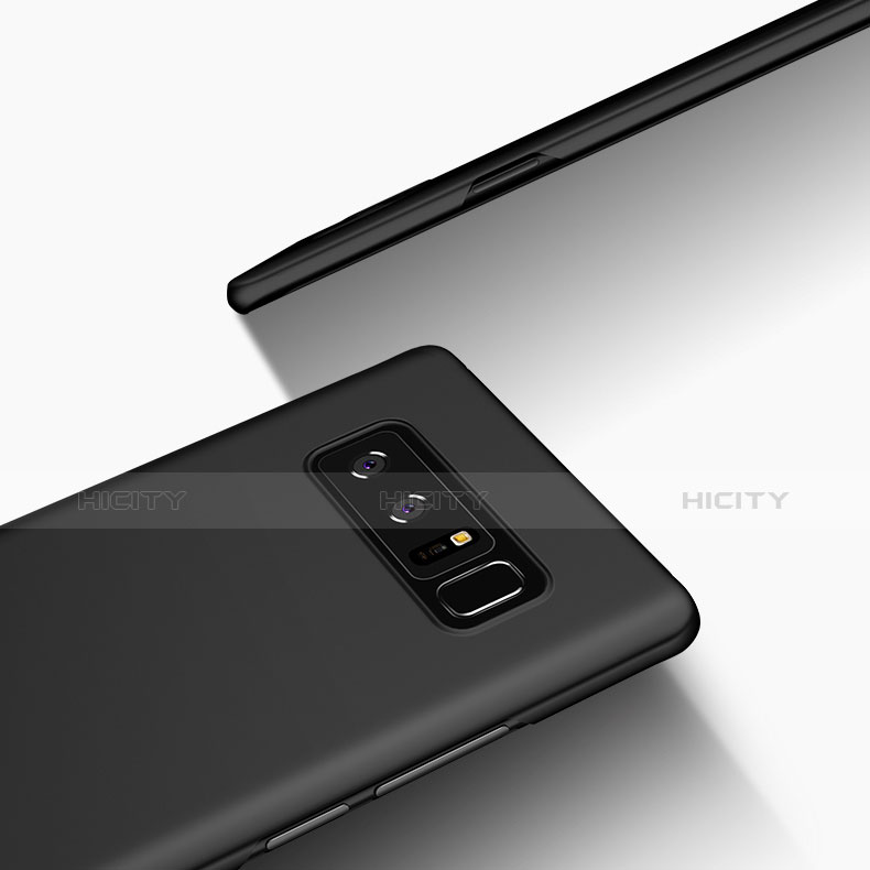 Handyhülle Hülle Kunststoff Schutzhülle Matt M06 für Samsung Galaxy Note 8 Duos N950F Schwarz