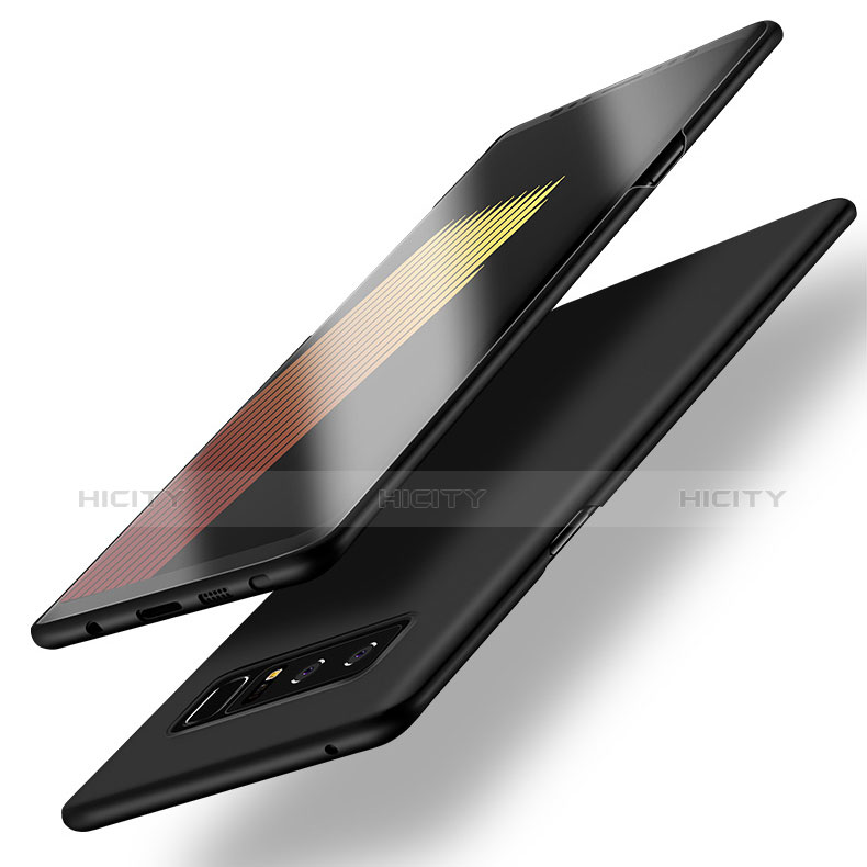 Handyhülle Hülle Kunststoff Schutzhülle Matt M06 für Samsung Galaxy Note 8 Schwarz Plus