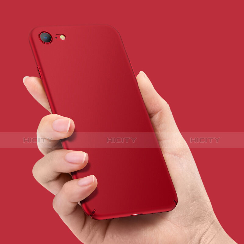 Handyhülle Hülle Kunststoff Schutzhülle Matt M07 für Apple iPhone 8 Rot groß