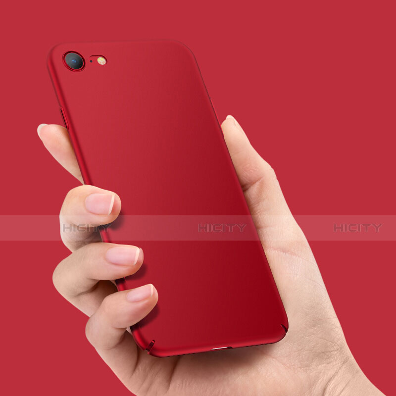 Handyhülle Hülle Kunststoff Schutzhülle Matt M07 für Apple iPhone SE3 (2022) Rot groß
