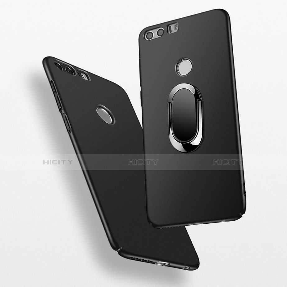 Handyhülle Hülle Kunststoff Schutzhülle Matt M07 für Huawei Honor 8 Schwarz