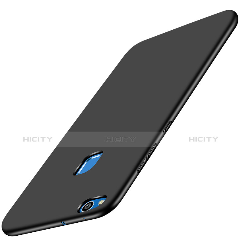 Handyhülle Hülle Kunststoff Schutzhülle Matt M07 für Huawei P8 Lite (2017) Schwarz groß