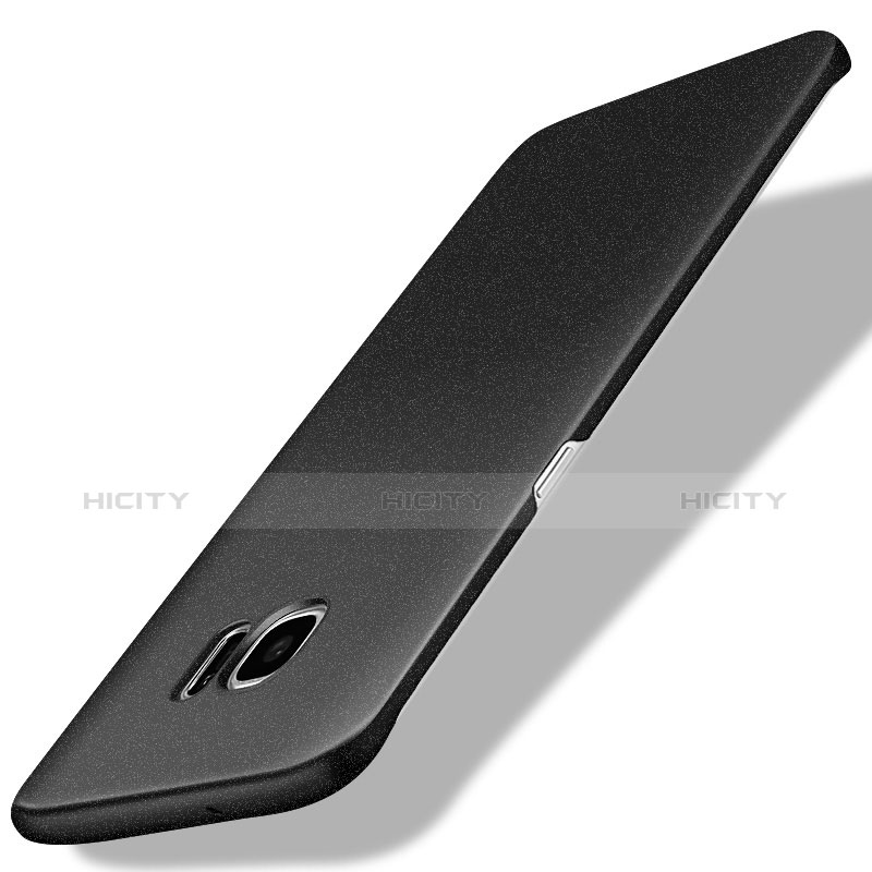 Handyhülle Hülle Kunststoff Schutzhülle Matt M07 für Samsung Galaxy S7 Edge G935F Schwarz