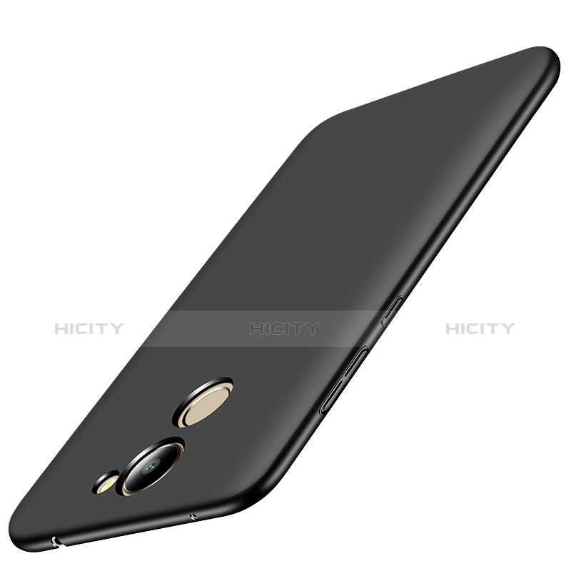 Handyhülle Hülle Kunststoff Schutzhülle Matt M08 für Huawei Enjoy 7 Plus Schwarz groß