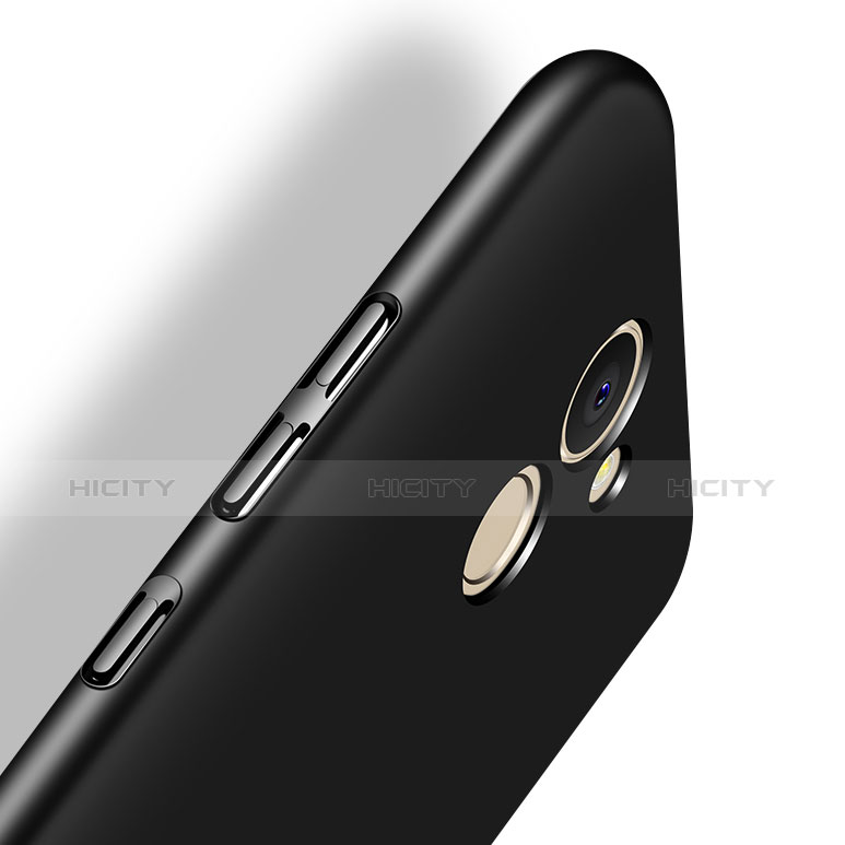 Handyhülle Hülle Kunststoff Schutzhülle Matt M08 für Huawei Enjoy 7 Plus Schwarz groß