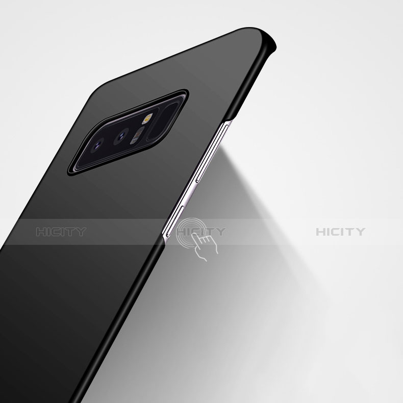 Handyhülle Hülle Kunststoff Schutzhülle Matt M09 für Samsung Galaxy Note 8 Schwarz