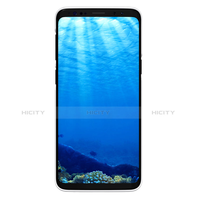 Handyhülle Hülle Kunststoff Schutzhülle Matt M09 für Samsung Galaxy S9 Weiß groß