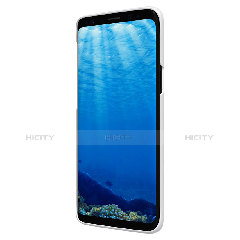 Handyhülle Hülle Kunststoff Schutzhülle Matt M09 für Samsung Galaxy S9 Weiß groß