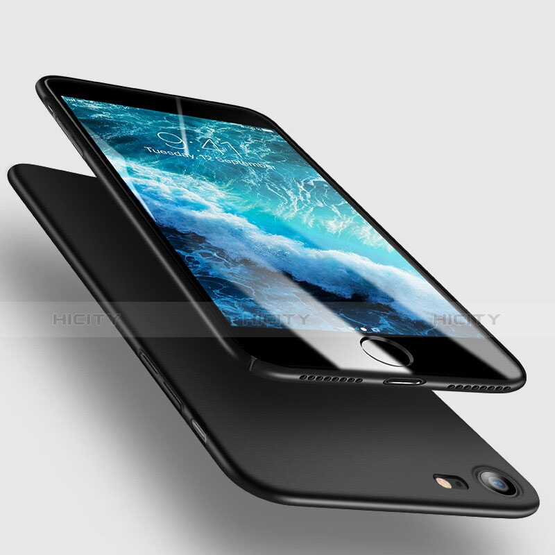 Handyhülle Hülle Kunststoff Schutzhülle Matt M10 für Apple iPhone 8 Schwarz Plus