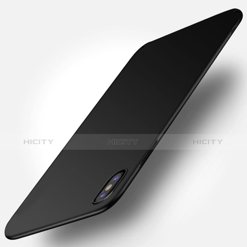 Handyhülle Hülle Kunststoff Schutzhülle Matt M10 für Apple iPhone Xs Max Schwarz