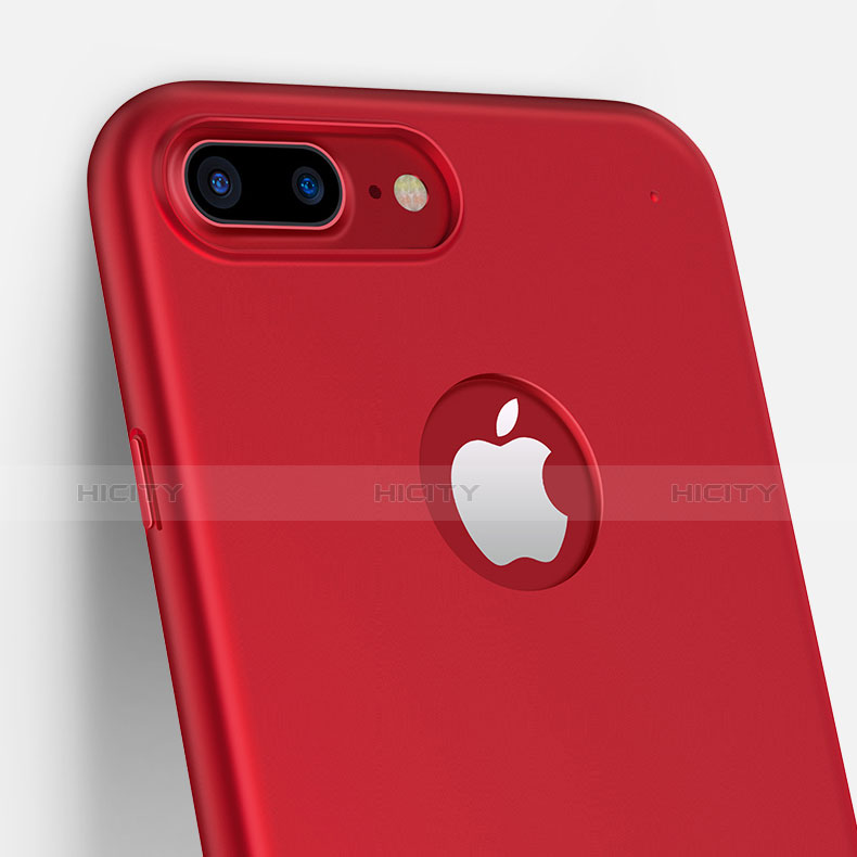 Handyhülle Hülle Kunststoff Schutzhülle Matt M11 für Apple iPhone 7 Plus Rot groß