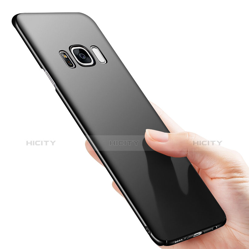 Handyhülle Hülle Kunststoff Schutzhülle Matt M12 für Samsung Galaxy S8 Schwarz groß