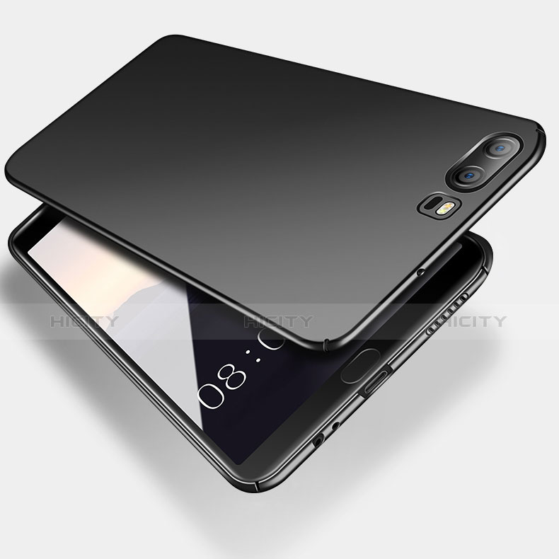 Handyhülle Hülle Kunststoff Schutzhülle Matt M15 für Huawei P10 Schwarz groß