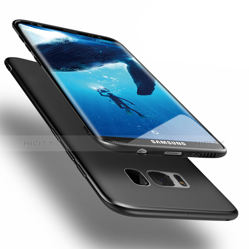 Handyhülle Hülle Kunststoff Schutzhülle Matt M15 für Samsung Galaxy S8 Plus Schwarz Plus