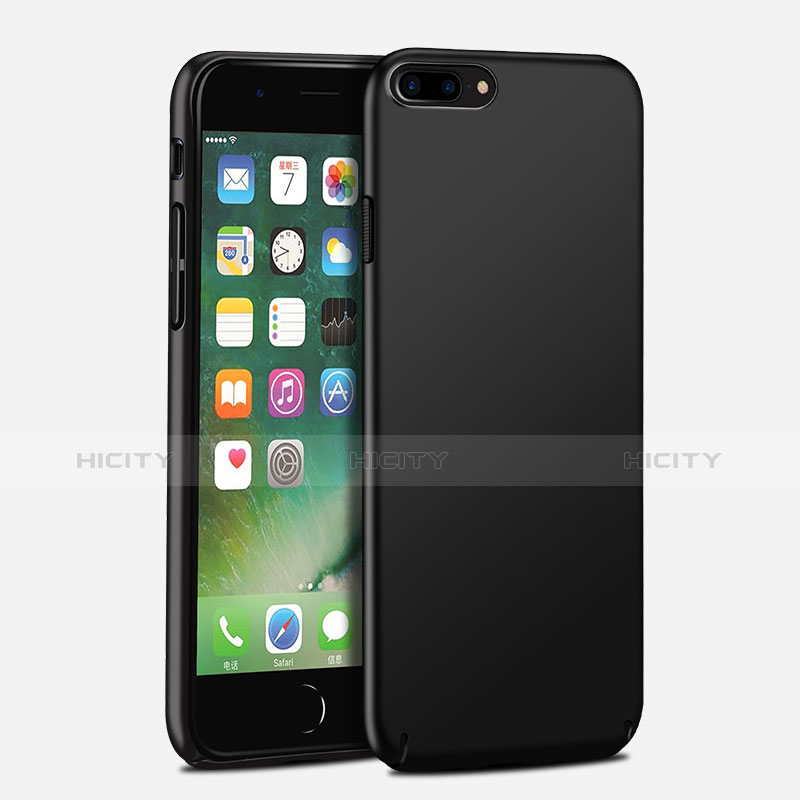 Handyhülle Hülle Kunststoff Schutzhülle Matt M16 für Apple iPhone 7 Plus Schwarz Plus
