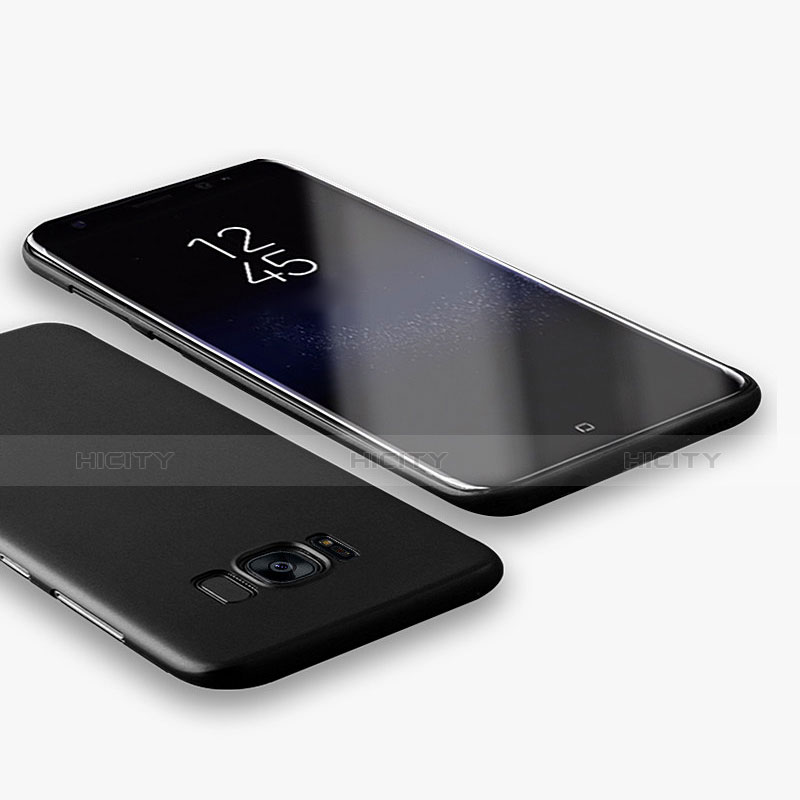 Handyhülle Hülle Kunststoff Schutzhülle Matt M16 für Samsung Galaxy S8 Plus Schwarz groß