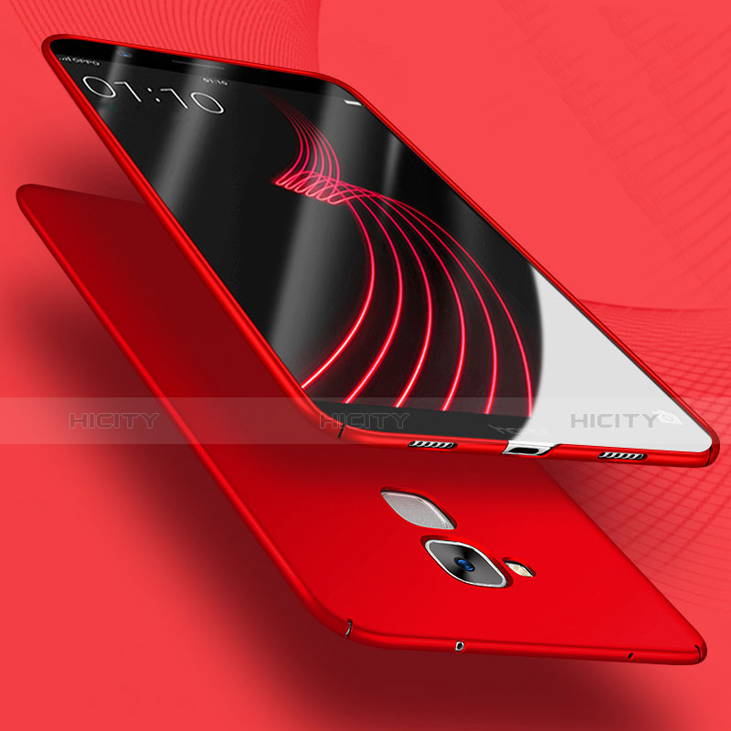 Handyhülle Hülle Kunststoff Schutzhülle Matt mit Fingerring Ständer A02 für Huawei GT3 Rot groß