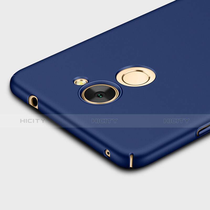 Handyhülle Hülle Kunststoff Schutzhülle Matt mit Fingerring Ständer für Huawei Enjoy 7 Plus Blau
