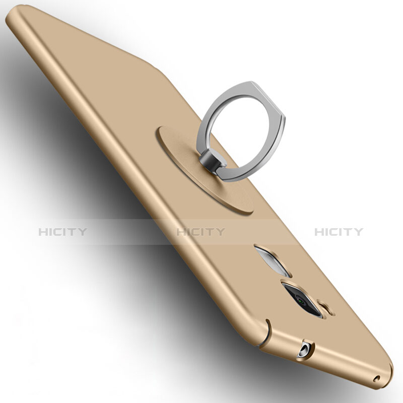 Handyhülle Hülle Kunststoff Schutzhülle Matt mit Fingerring Ständer für Huawei GT3 Gold Plus