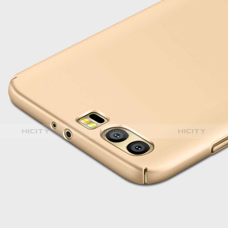 Handyhülle Hülle Kunststoff Schutzhülle Matt mit Fingerring Ständer für Huawei Honor 9 Premium Gold groß