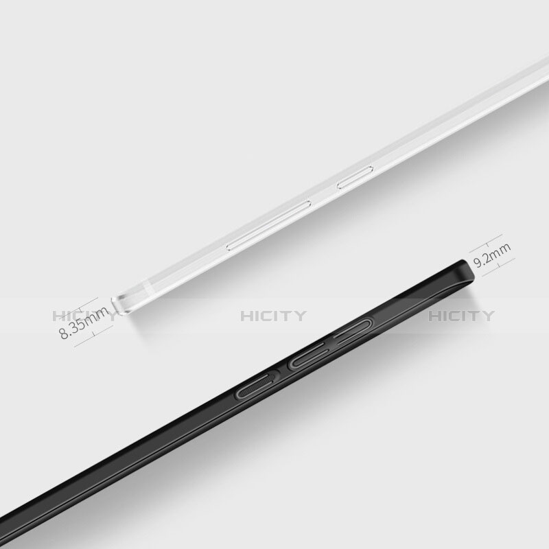 Handyhülle Hülle Kunststoff Schutzhülle Matt mit Fingerring Ständer für Xiaomi Redmi Note 4X High Edition Schwarz groß