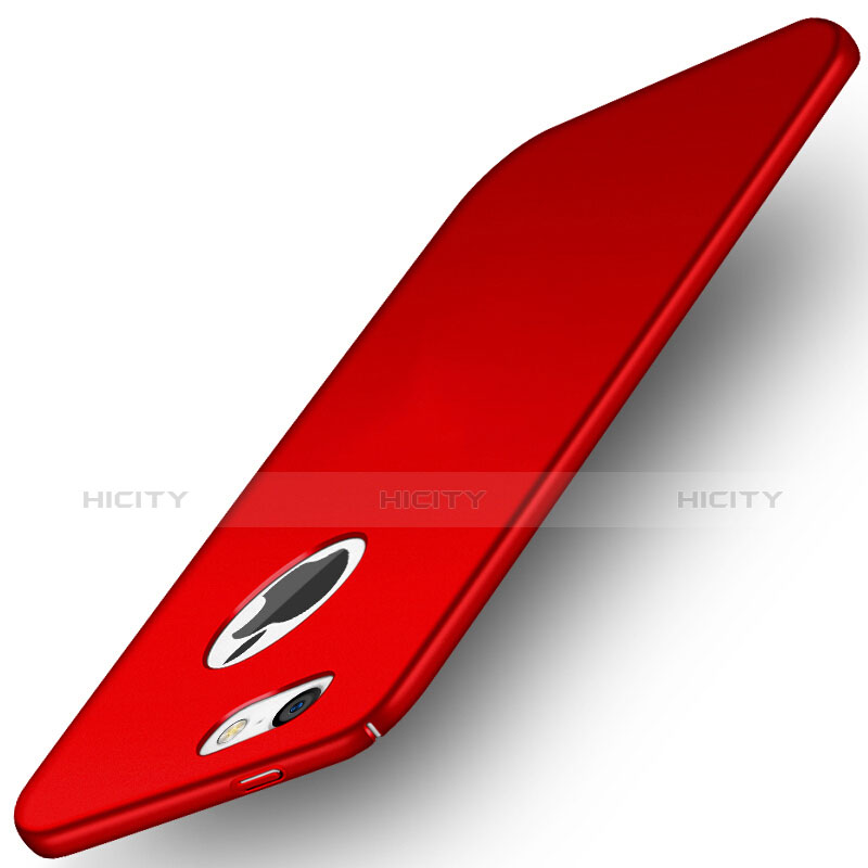 Handyhülle Hülle Kunststoff Schutzhülle Matt P01 für Apple iPhone 5S Rot groß