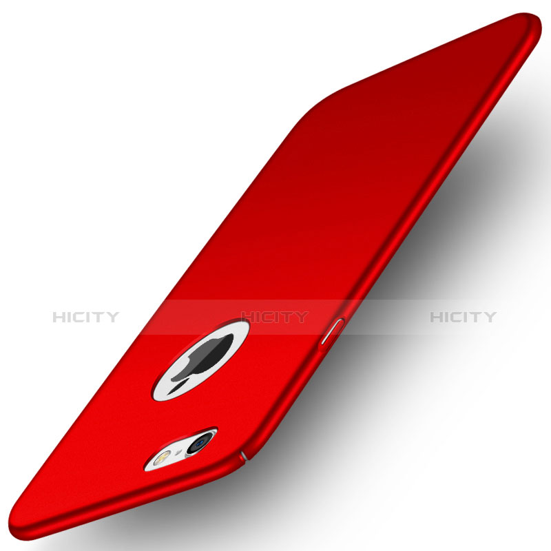 Handyhülle Hülle Kunststoff Schutzhülle Matt P02 für Apple iPhone 6 Plus Rot Plus
