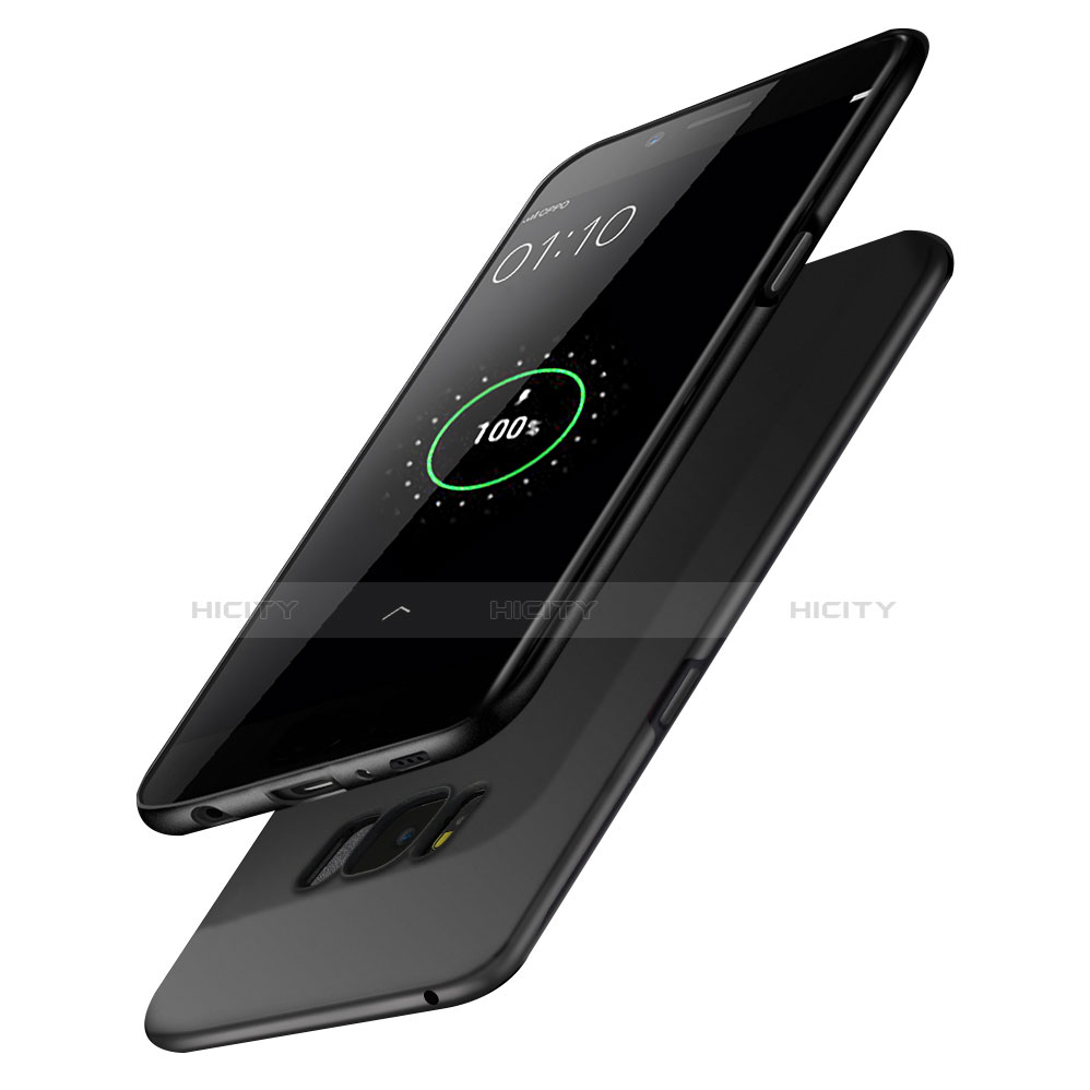 Handyhülle Hülle Kunststoff Schutzhülle Matt P02 für Samsung Galaxy S8 Plus Schwarz Plus