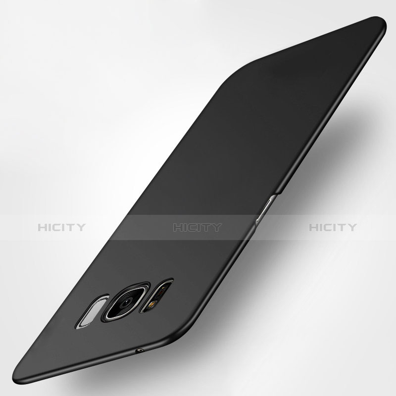Handyhülle Hülle Kunststoff Schutzhülle Matt P02 für Samsung Galaxy S8 Plus Schwarz groß