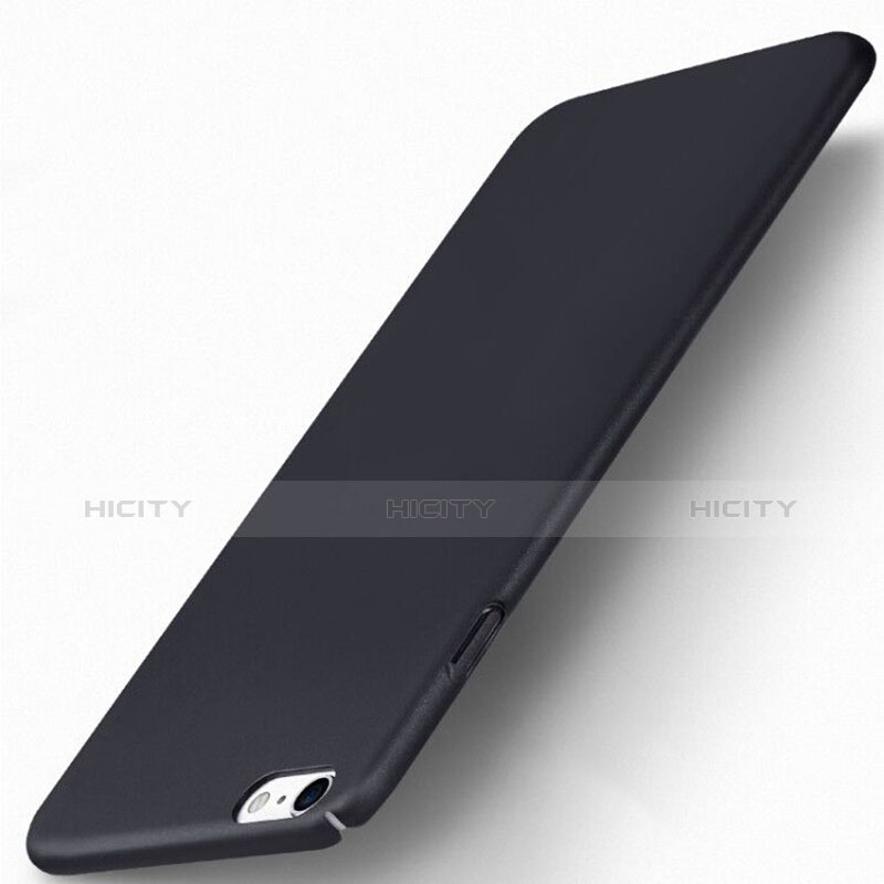 Handyhülle Hülle Kunststoff Schutzhülle Matt P06 für Apple iPhone 6 Plus Schwarz groß