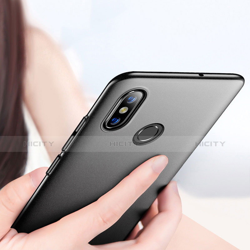 Handyhülle Hülle Kunststoff Schutzhülle Matt Q03 für Xiaomi Mi 8 Schwarz groß
