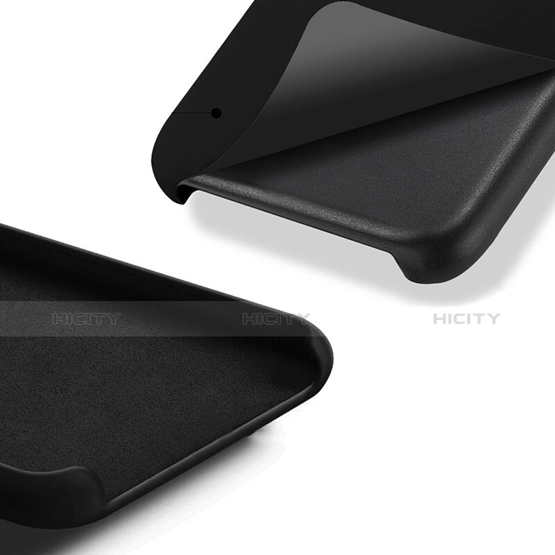 Handyhülle Hülle Kunststoff Schutzhülle Matt S01 für Apple iPhone Xs Schwarz groß