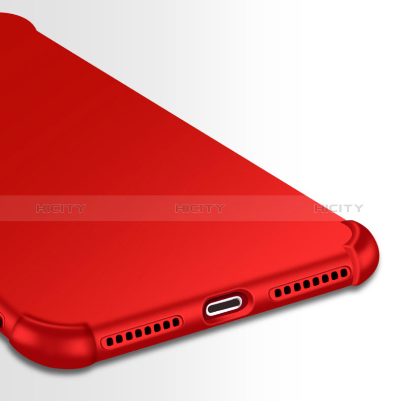 Handyhülle Hülle Kunststoff Schutzhülle Matt Vorder und Rückseite 360 Grad D01 für Apple iPhone 8 Plus Rot